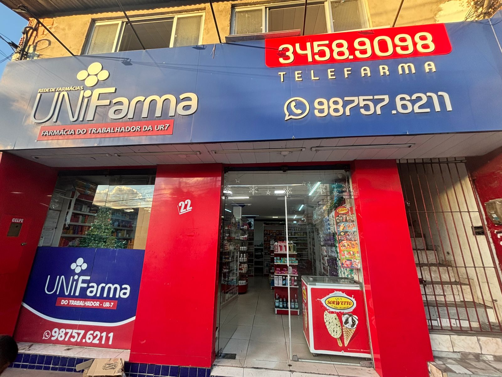 Fachada Farmácia do Trabalhador da UR7